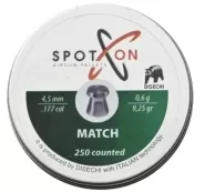 Пуля пневм. SPOTON Match 4,5 мм, 0,60 гр. (250 шт)