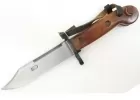 Штык-нож сувенирный (6х3) Коричн Карболит, рукоят комбинир металлом (без пропил) АК-74 ШНС-001