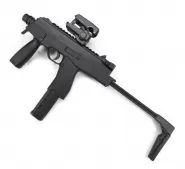Орбиз пистолет-пулемет LH MP9 / нейлон, метал. детали /черный / 10+ / orbeez