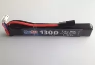 АКБ BlueMAX 7.4V Lipo 1300mAh 20C stick 13.5x21x128mm приклад весло, крейнсток, АК  под крышку